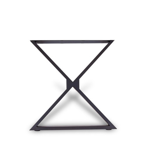 우드슬랩 테이블다리빠삐용 BLACK STEEL 1set  규격 : 높이 700 x 680 x 130
